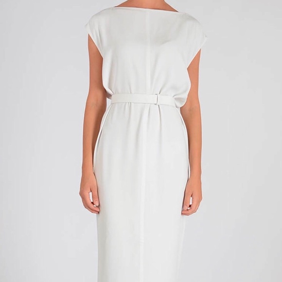 AUTHENTIC RICK OWENS WHITE / CREAM LONG DRESS GOWN SIZE SM - Picture 2 of 6